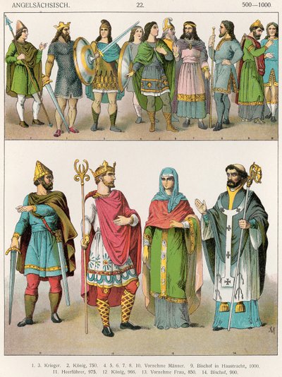 Anglo-Saxon Dress, from 